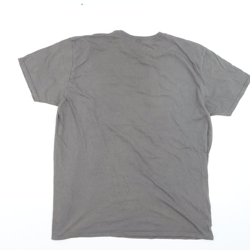 The Rolling Stones Men's Grey Band Tour Graphic T-Shirt M