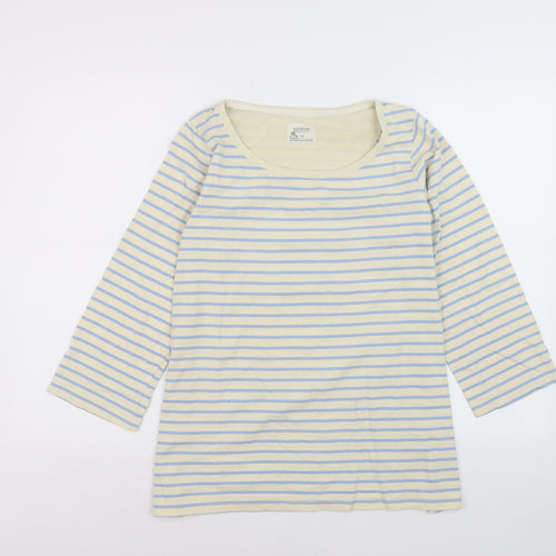 Braintree Women's Multicoloured Stripe Organic Cotton Pullover Jumper Size 14