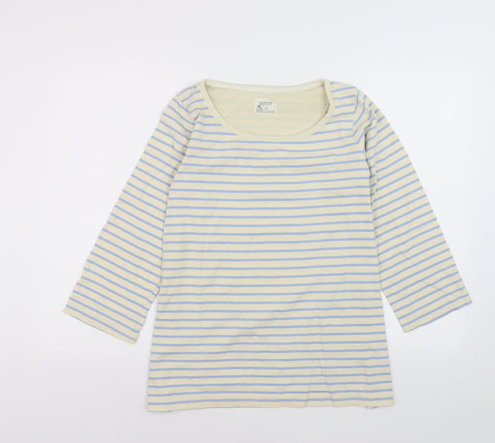 Braintree Women's Multicoloured Stripe Organic Cotton Pullover Jumper Size 14