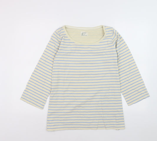 Braintree Women's Multicoloured Stripe Organic Cotton Pullover Jumper Size 14