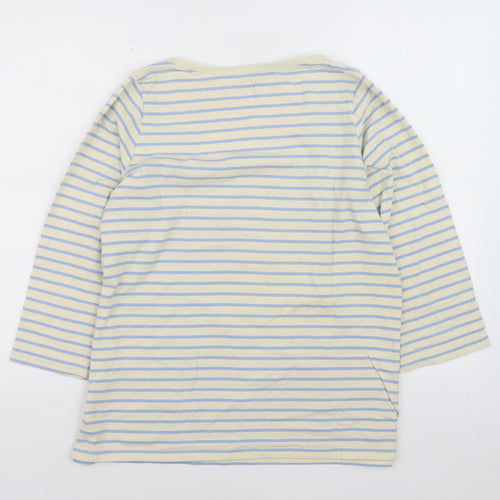 Braintree Women's Multicoloured Stripe Organic Cotton Pullover Jumper Size 14