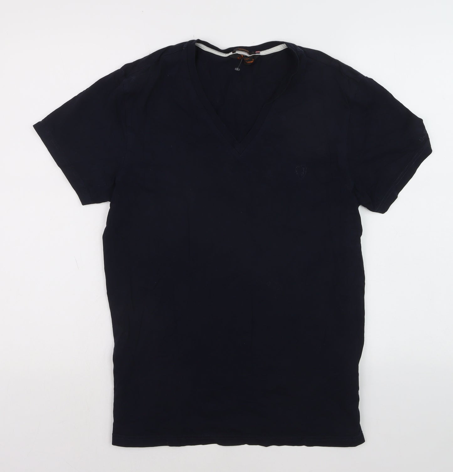 Ben Sherman Men's Blue V-Neck Cotton T-Shirt Size L