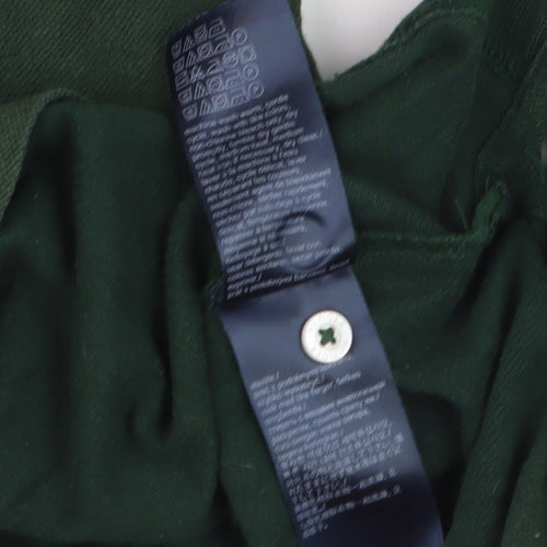 Tommy Hilfiger Men's Green Long Sleeve Slim Fit Polo Shirt XL