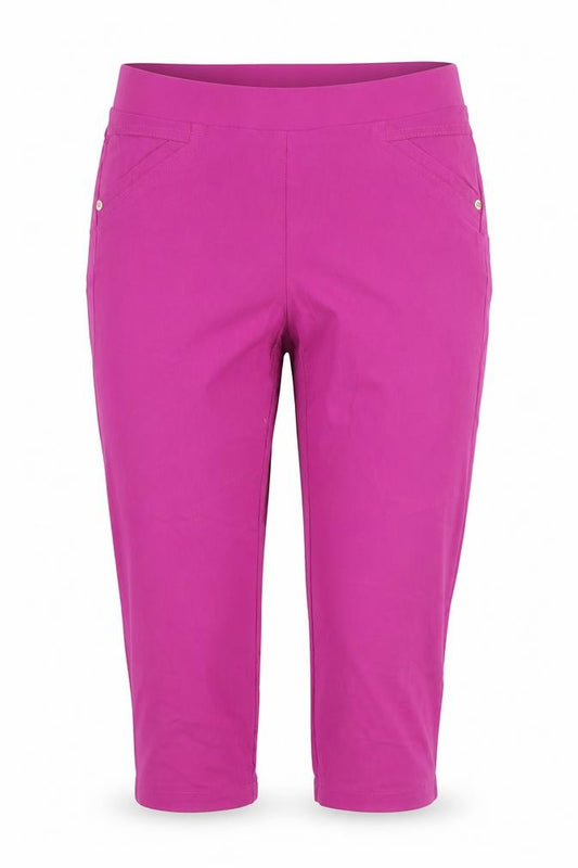 Punt Roma Women’s Pink Capri Stretch Cotton Leggings Size S