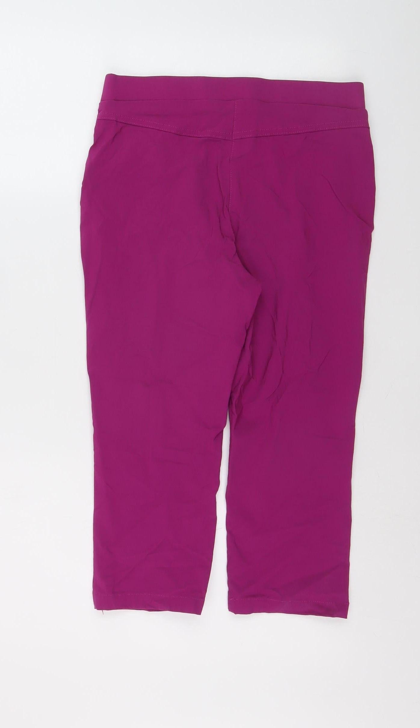 Punt Roma Women’s Pink Capri Stretch Cotton Leggings Size S