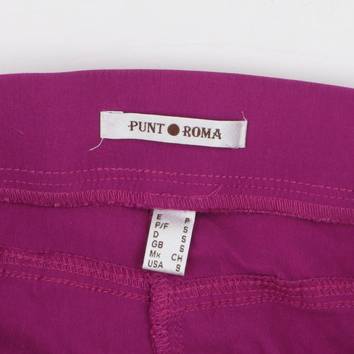 Punt Roma Women’s Pink Capri Stretch Cotton Leggings Size S