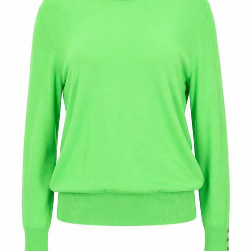 Zara Womens Green Crew Neck Long Sleeve Jumper Size 12 L