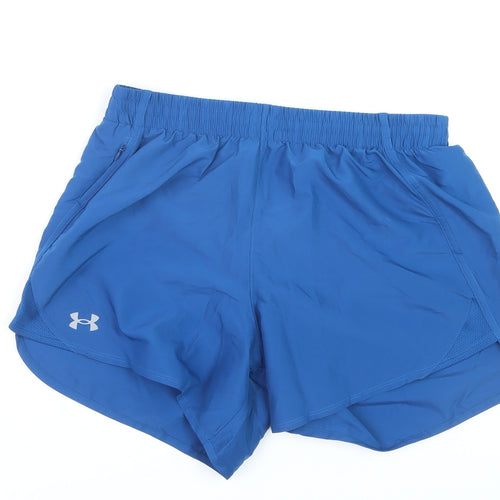 Under Armour Boys Blue S Athletic Running Shorts Quick Dry Breathable