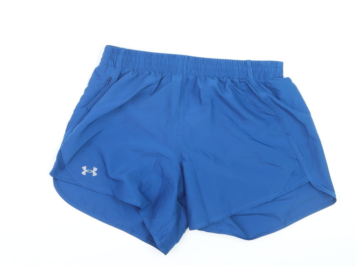 Under Armour Boys Blue S Athletic Running Shorts Quick Dry Breathable