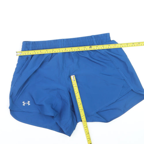 Under Armour Boys Blue S Athletic Running Shorts Quick Dry Breathable