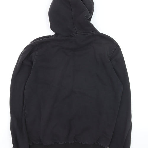Champion Men's Black Pullover Hoodie Large Fleece Sweatshirt