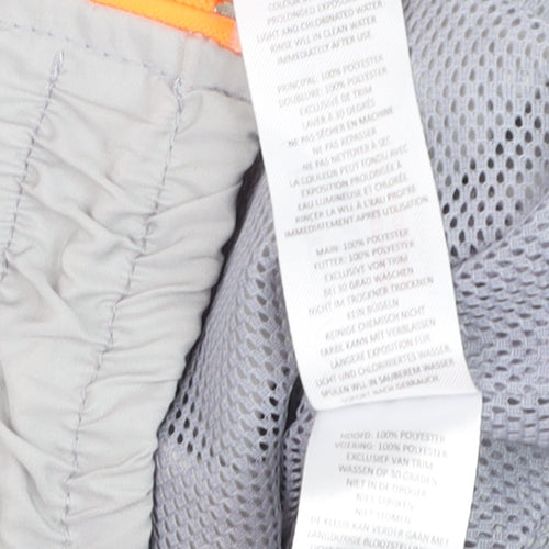 boohooMAN Men's Grey XS Track Jacket with Orange Trim Lightweight