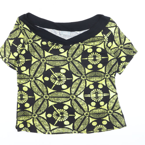 Wallis Womens Multicoloured Geometric Jersey Blouse Size 20