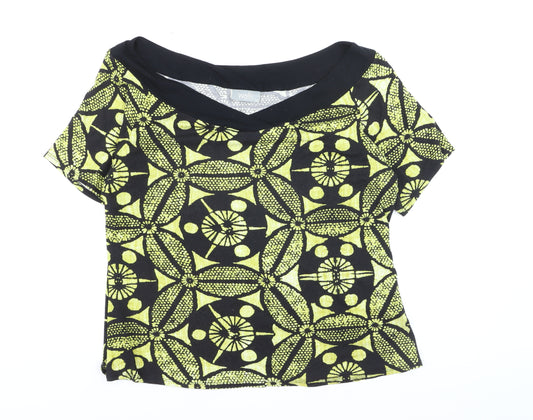 Wallis Womens Multicoloured Geometric Jersey Blouse Size 20