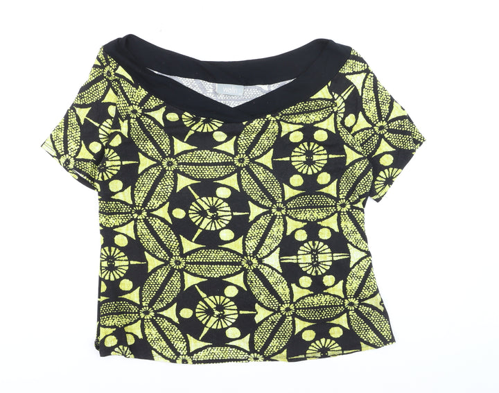 Wallis Womens Multicoloured Geometric Jersey Blouse Size 20