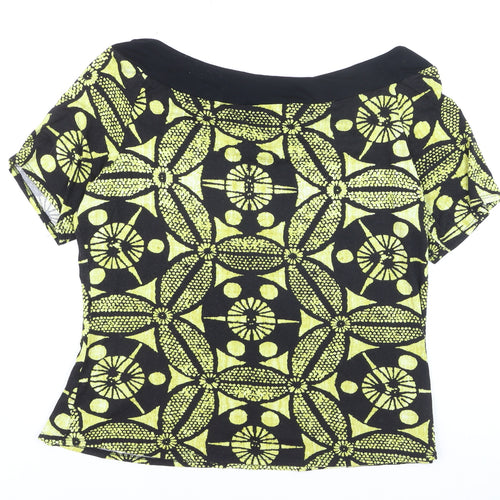 Wallis Womens Multicoloured Geometric Jersey Blouse Size 20