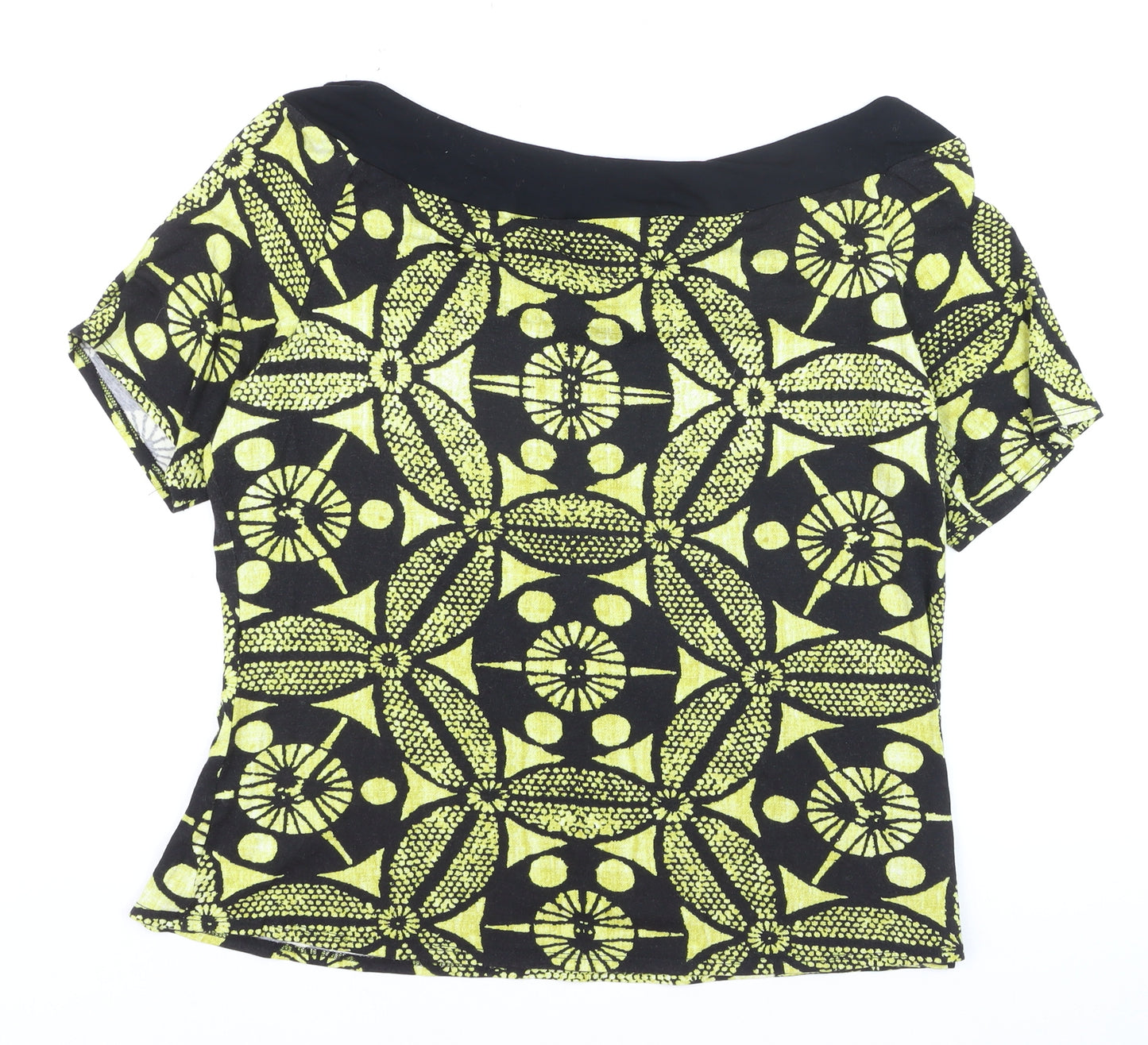 Wallis Womens Multicoloured Geometric Jersey Blouse Size 20