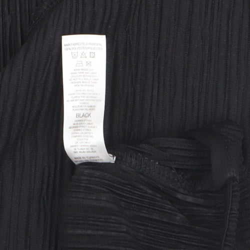 Savida Women's Black Cropped Sleeveless Blouse Size 16