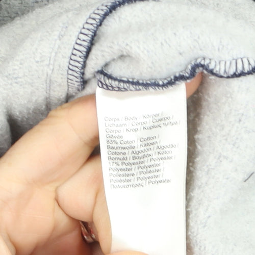 Lacoste Mens Blue Full Zip Hoodie 3XL Logo Fleece Sweatshirt