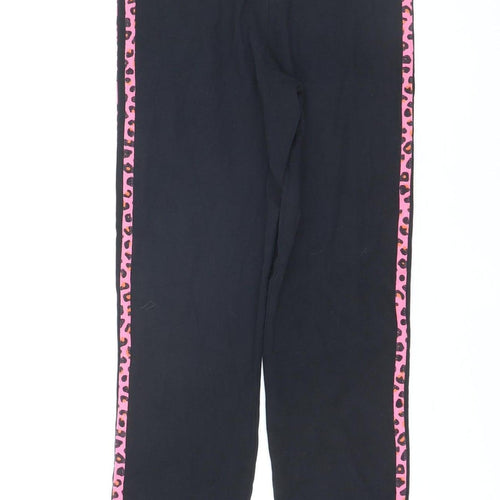 Adidas Women Black Pink Animal Print Leggings Size M Activewear