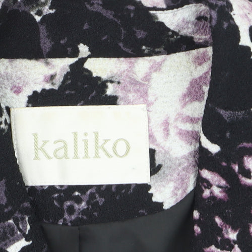 Kaliko Women's Multicoloured Floral Biker Jacket Size 12