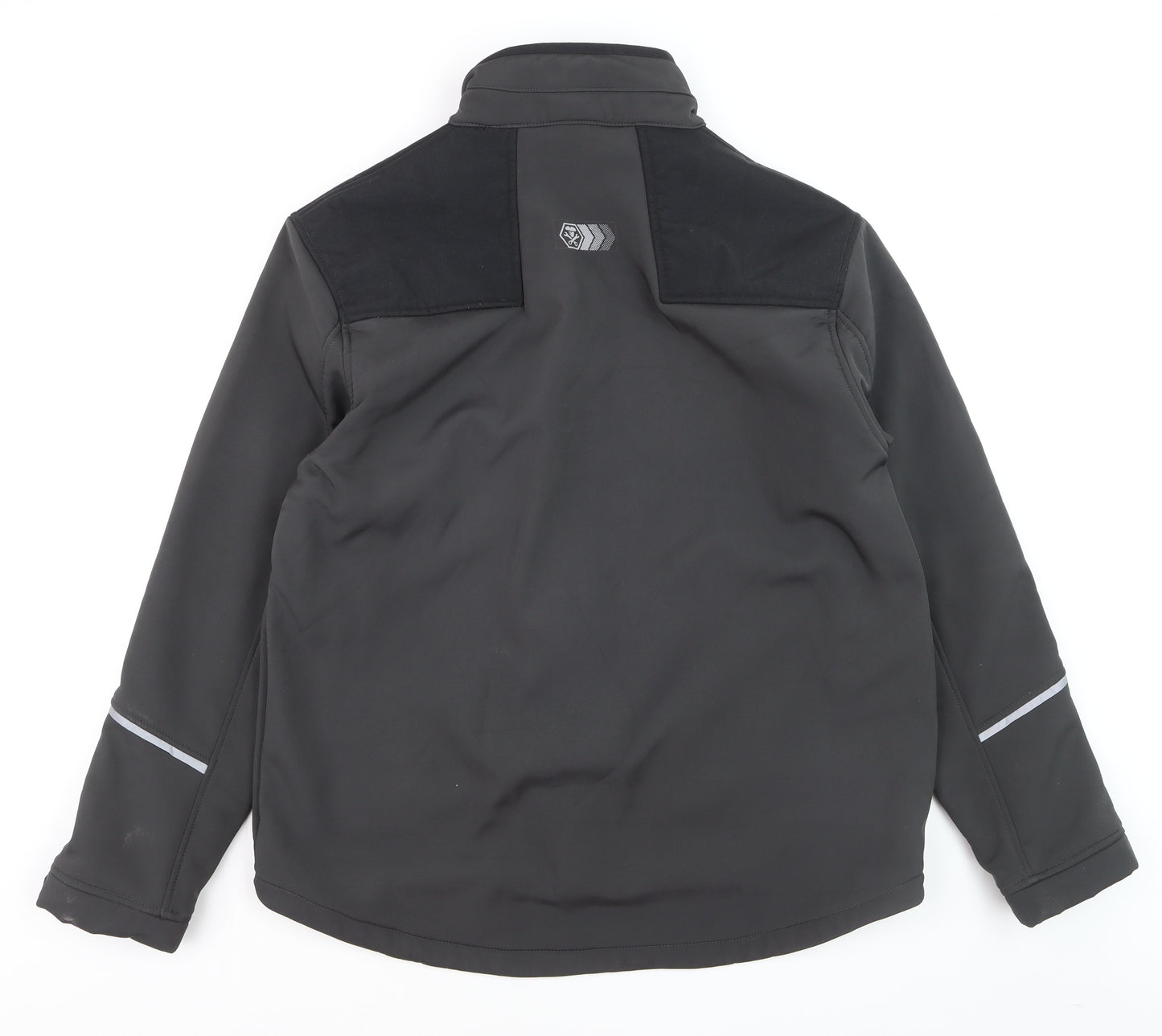 WorkWear Men's Black XL Softshell Jacket Windproof Water Resistant