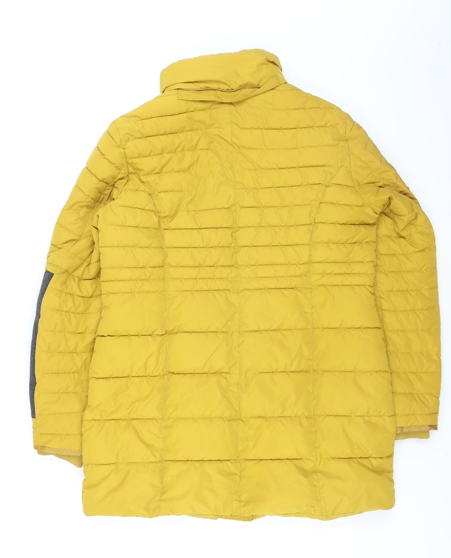Soyaconcept Women's Yellow Puffer Jacket M Mid-Length Polyester