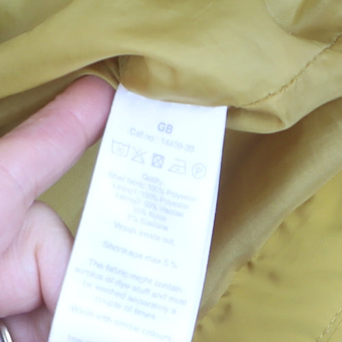 Soyaconcept Women's Yellow Puffer Jacket M Mid-Length Polyester