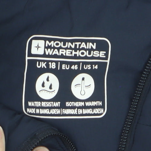 Mountain Warehouse Men's Black XL Puffer Waistcoat Water Resistant