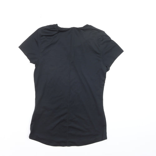 Nike Women's Black Dri-Fit Slim Fit XS Short Sleeve Sports T-Shirt