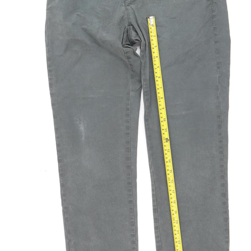 Marks and Spencer Men's Green Cotton Chino Trousers 30R
