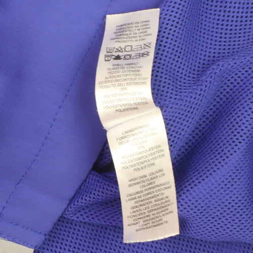 Workout Men's Blue 2XL Lightweight Hooded Windbreaker Jacket