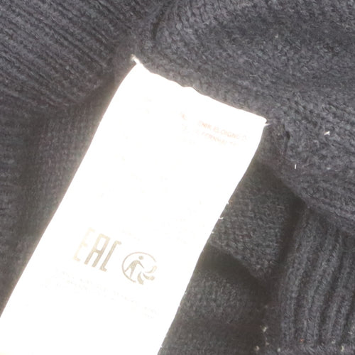 Kensington Eastside Men's Black 2XL 1/4 Zip High Neck Jumper