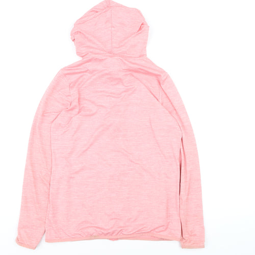 Dunnes Stores Women Pink Full Zip Hooded Sweatshirt Size S