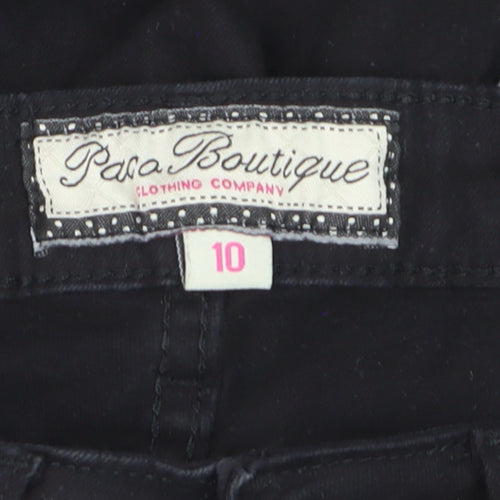 Para Boutique Women’s Black Skinny Jeans Size 10 Slim Fit Stretch Denim