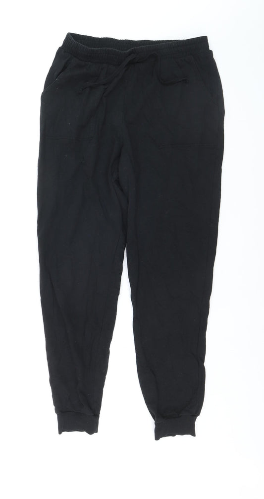 Cozee Home Men's Black Jogger Trousers M Elastic Waist Casual