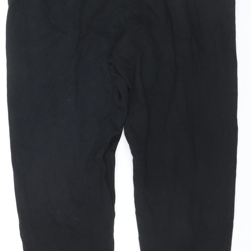 Cozee Home Men's Black Jogger Trousers M Elastic Waist Casual