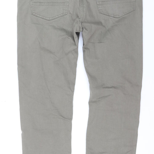 Marks and Spencer Men’s Grey Straight Fit Stretch Jeans 40x33