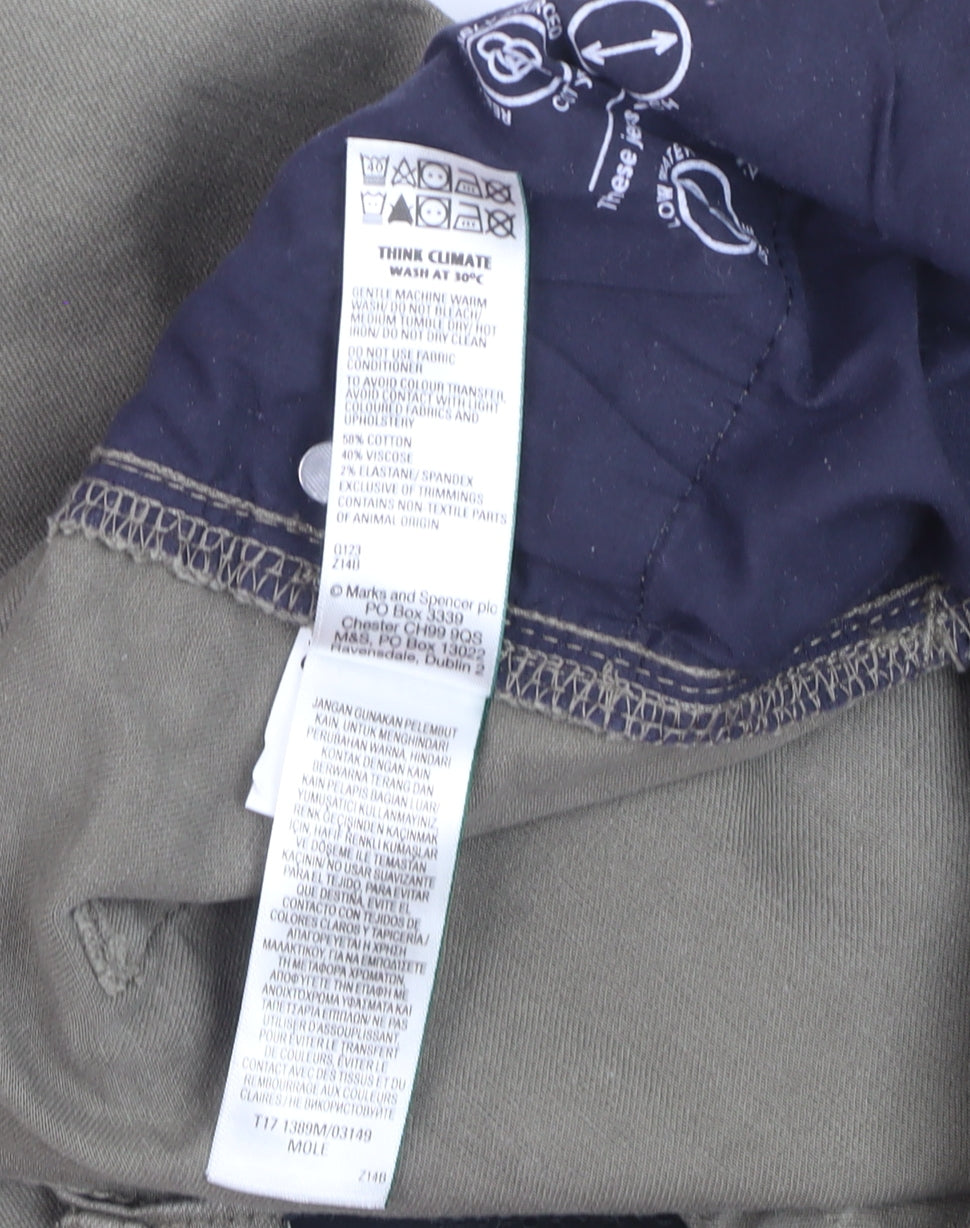 Marks and Spencer Men’s Grey Straight Fit Stretch Jeans 40x33