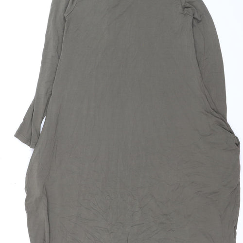 Carolyn Donnelly The Edit Women’s Brown Tunic Top Size 12 Long Sleeve