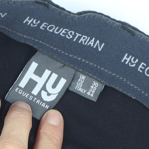 Hy Equestrian Womens Black Cotton Blend Riding Leggings UK 30