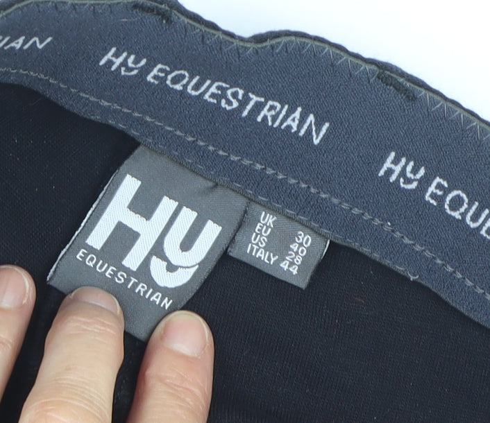 Hy Equestrian Womens Black Cotton Blend Riding Leggings UK 30
