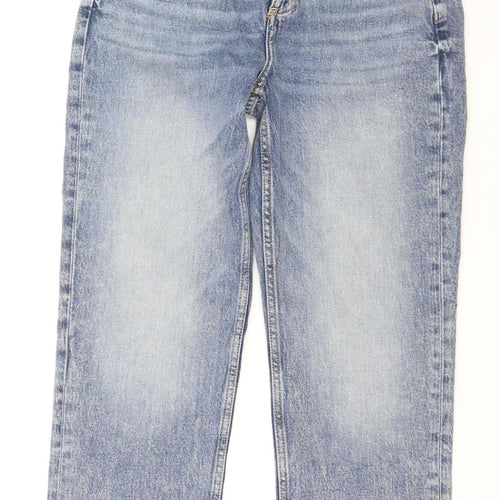 River Island Women’s Blue High Rise Straight Jeans Size 10