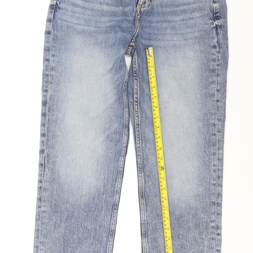 River Island Women’s Blue High Rise Straight Jeans Size 10