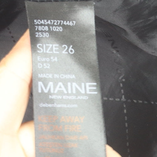 Maine New England Men's Black Quilted Jacket Size 4XL Polyester