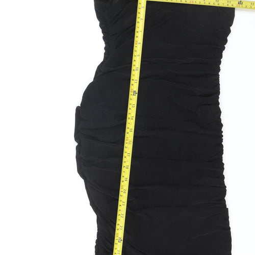 Missguided Women’s Black One Shoulder Bodycon Tall Dress Size 8