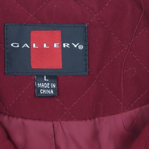 Gallery Women Red Quilted Padded Waistcoat Gilet L