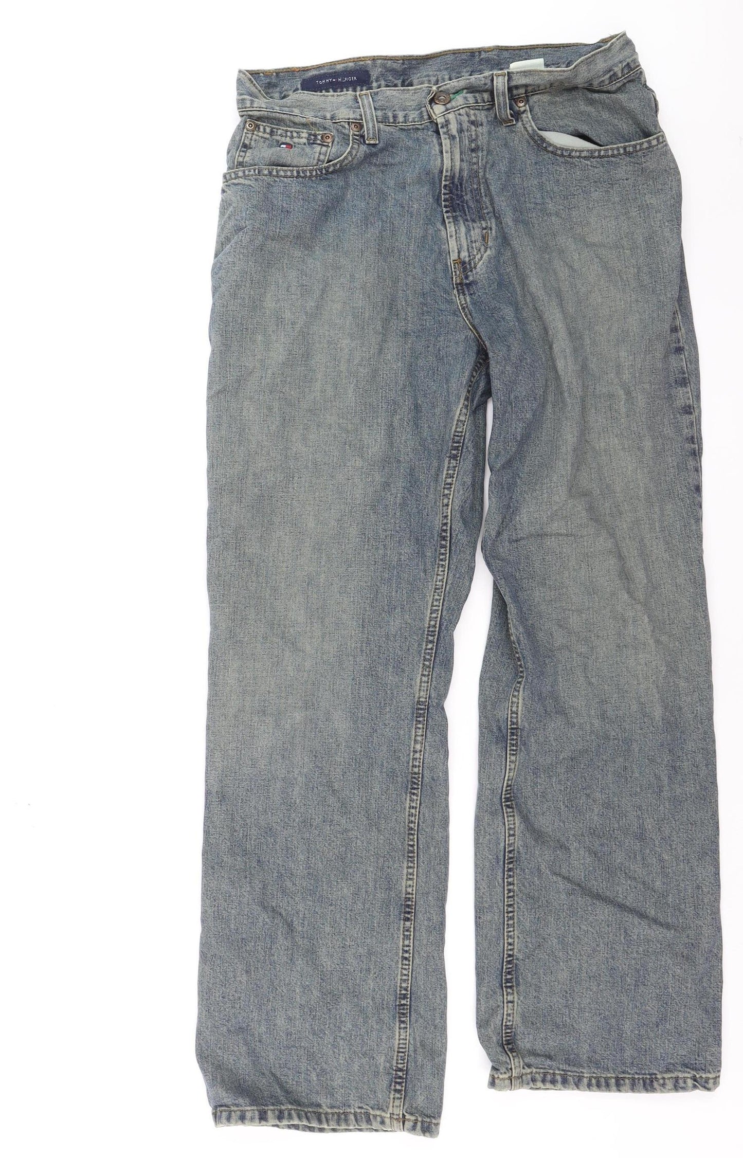 Tommy Hilfiger Men Blue Straight Jeans 31W 30L Classic Denim