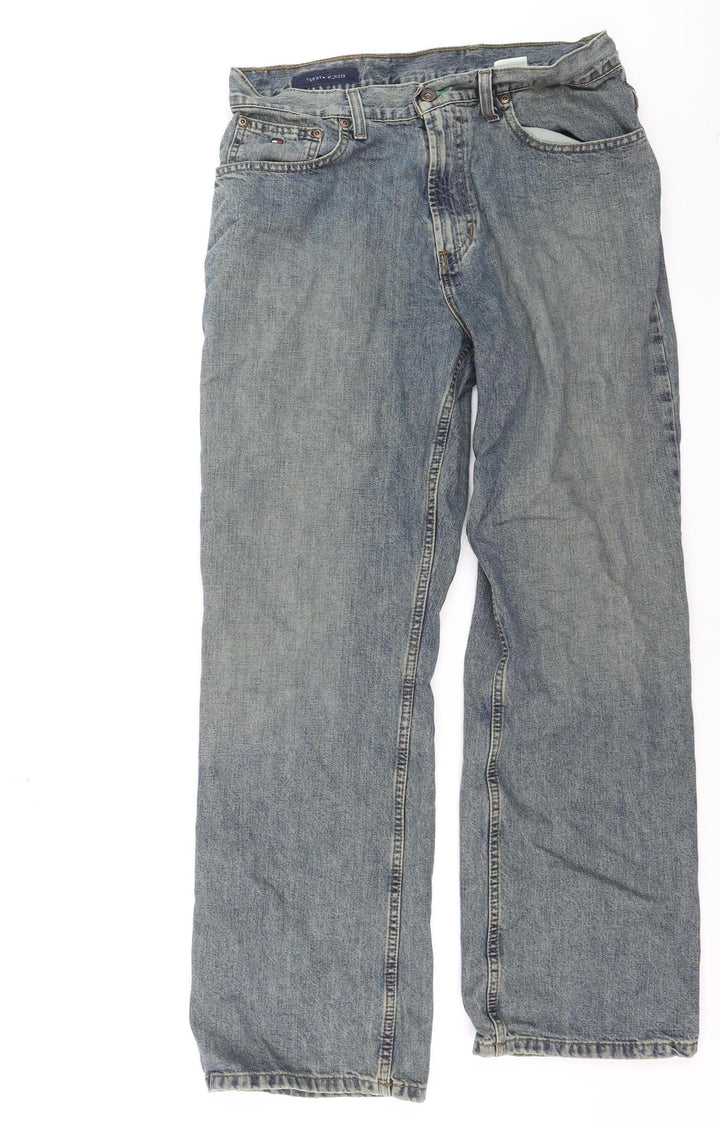 Tommy Hilfiger Men Blue Straight Jeans 31W 30L Classic Denim