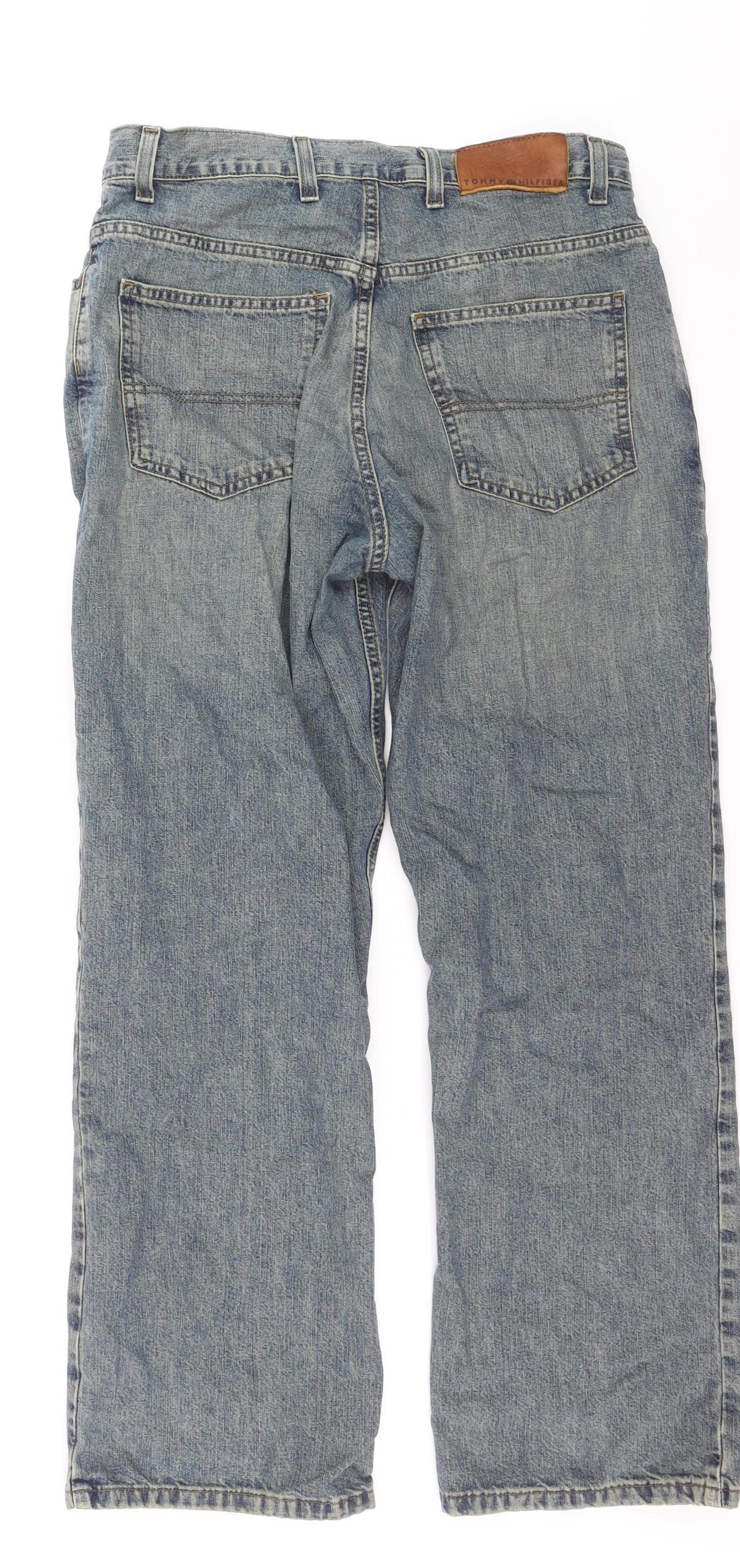 Tommy Hilfiger Men Blue Straight Jeans 31W 30L Classic Denim